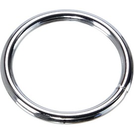 TRUSCO Round Link, Steel, Wire Diameter 0.2 inches (5.0 mm), Inner Diameter 1.6 inches (40 mm), Pack of 10
