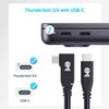 Cable Matters 40Gbps Right Angle USB 4 Cable 3.3 ft,
