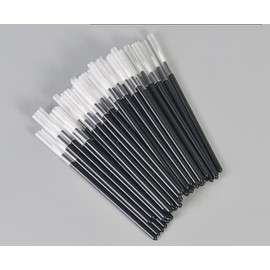 KOLAMOON 100 Pcs Disposable Brushes Plastic Paint Brushes Model Brushes Paint Melting Putty Cement Glue Plastic Model Figures Painting Brushes Large Capacity (Fine Brush)