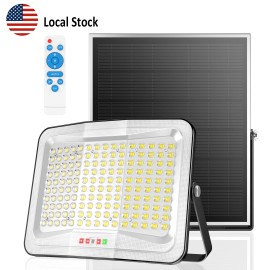 3-Side Solar Flood Light Outdoor IP65 Motion Sensor Remote Control 150 LED High Brightness Garden Security LightEmitting Color: 6500K, Lamp Power(W): XC150D, Battery Capacity: 18000 mAh