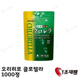 Orihiro Clean Culture Chlorella 1400 Tablets, 1400 Tablets, 1 Piece / 오리히로 청정배양 클로렐라1400정, 1400정, 1개