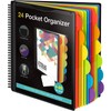 KTRIO 24 Pocket Poly Project Organizer, Spiral Binder Organizer Multi