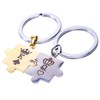 Goodland GD-PEAPAZ 2 Color Set, Key Chain, Jigsaw Puzzle, Keyring,