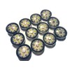 Pack of 12 Fluorescent Luminous Compass 1.4 cm