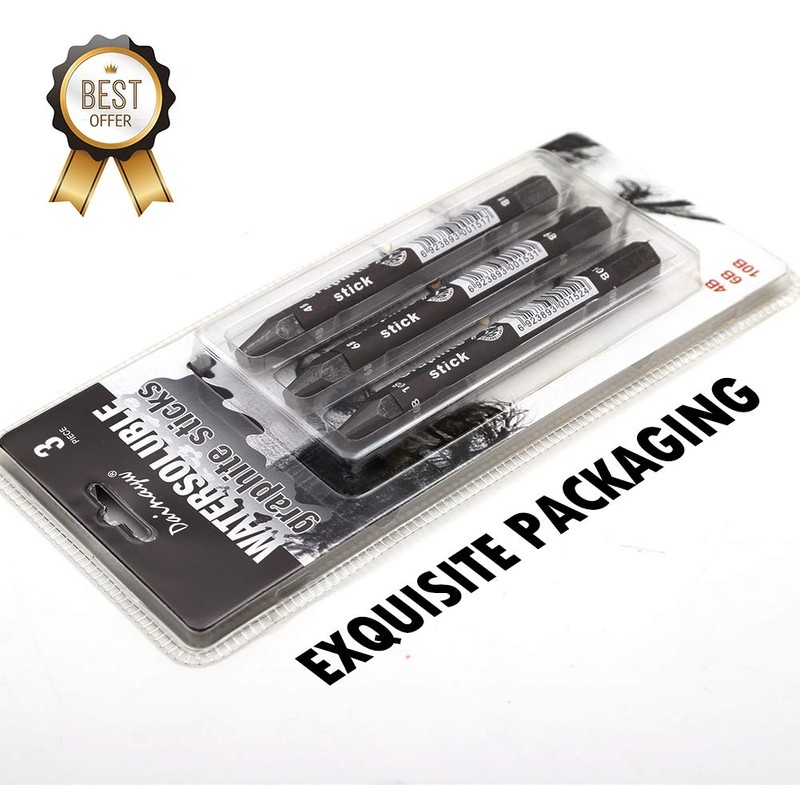 Dainayw Graphite Stick Set - Water Soluble - 4B 6B
