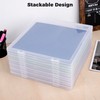 Scrapbook Paper Storage, 6 Pack Stackable Plastic File Storage Box