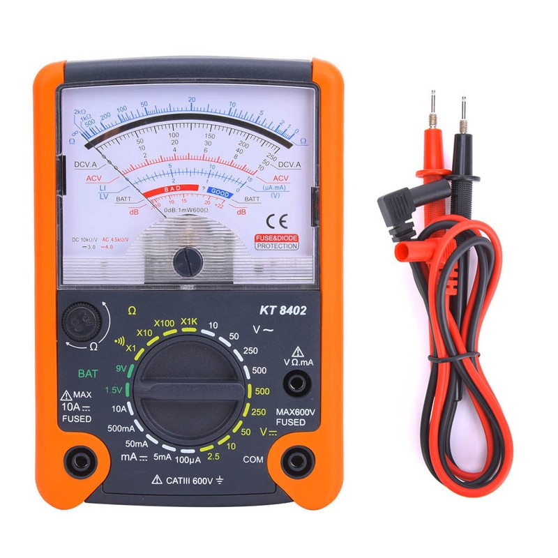 KT8402 Handheld Mechanical Multimeter High Precision Pointer Multimeter Electrical Testers