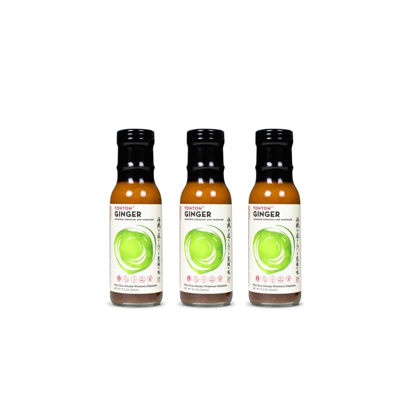 TonTon Sauce 3-pack Ginger Japanese Dressing and Marinade