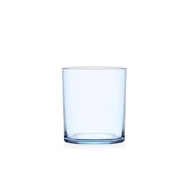 Ichendorf Milano Set of 2 Water Glasses, Ice Blue, Mediterraneo Collection 40cl Borosilicate Glass, Handmade