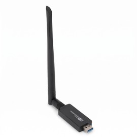 Adaptador WiFi USB, Adaptador de Red Inalámbrica de Doble Banda de 1800Mbps con Antena de Alta Ganancia, Adaptador WiFi WiFi 6 AX1800M para 11 10