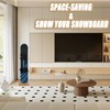 JUSTOOP Adjustable Snowboard Stand Racks, Sturdy Freestanding Snowboard Rack with