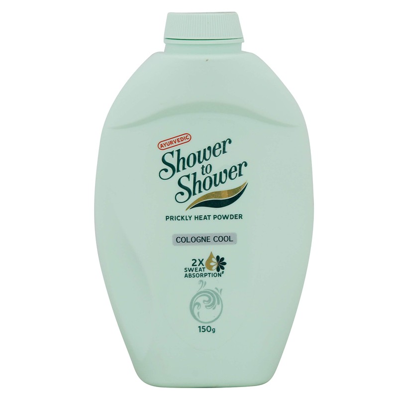 Shower To Shower Prickly Heat Powder, Cologne Cool, 150g
