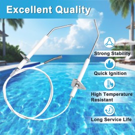 SDRZJX Flame Sensor Replacement Pool Heater Ignitor Compatible with Hayward Universal H-Series Low NOx Induced Draft and Gas Heater H250IDL H300IDL H400IDL H150FD Replace#: IDXLFLS1930