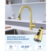 Kitchen Faucet Sprayer Head Replacement - with 15 Adapters Pull