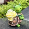 Maikall Rish Solar Garden Turtle Statue with LED Light Decorative