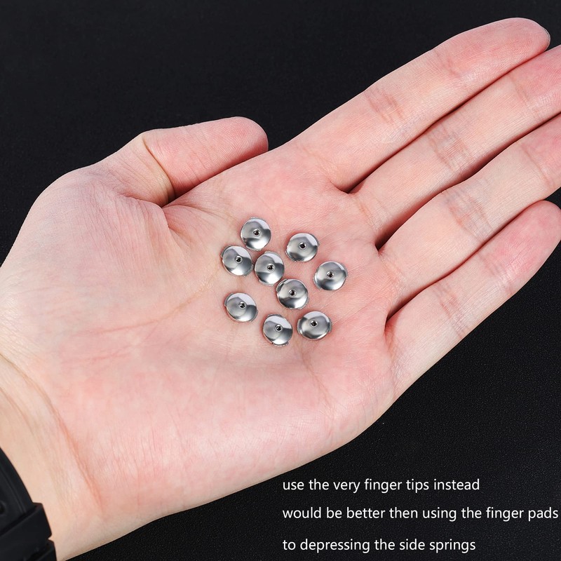 AoedeJ Stainless Steel Locking Earring Backs for Studs Locking Earring