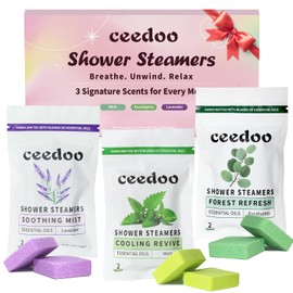 Shower Steamers Aromatherapy 6 Pack Gifts for Women Mom Men, Gifts for Her Stress Relief Home Spa, Birthday Gift Lavender Natural Essential Oil Self Care Relaxation Shower Bombs Teen