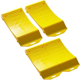 Tire Saver Ramps - Heavy-Duty Vehicle Storage Ramp Set of 4 Pack Anti-Slip Design RV Camper Trailer for Powerful Load Bearing Capacity Tire Wheel Ramps with Large Size (Tire save plus)