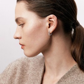 ALEXCRAFT Hoop Earrings, Gold, 925 Silver, Small Earrings, Gift for Women, Girls, for Girlfriend, Mum, Sterling Silver, No Gemstone