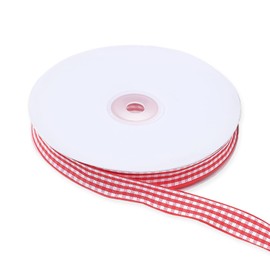 HAICN Red Gingham Ribbon Classic Buffalo Plaid Ribbon Christmas Wrapping Ribbon for Women Kid Gift Wrapping Bow Crafts (50Yards)