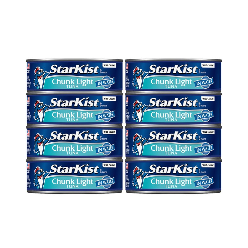 StarKist Chunk Light Tuna in Water, 5 oz (8 Pack)