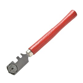 Red Glass Cutter, 30MM Professional Six Wheel Glass Cutter Craft Cutting Kit Tool with Handle Nice Processed,Cutting Tools,Craft Supplies