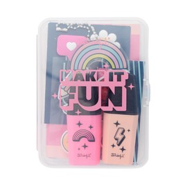 Mr. Wonderful - Kit to decorate your diary 2025 - Make it fun - Includes 4 embossed stickers and 2 mini highlighters
