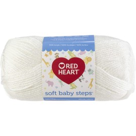 Red Heart White Soft Baby Steps Yarn 24/Pk 24 Pack