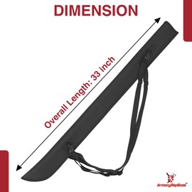 Armory Replicas Black Katana Sword Holder | Durable Nylon Carrying Case | Adjustable Straps | Full-Size Sword Storage