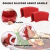 2 Pairs of Silicone Assist Hot Handle Holders - High