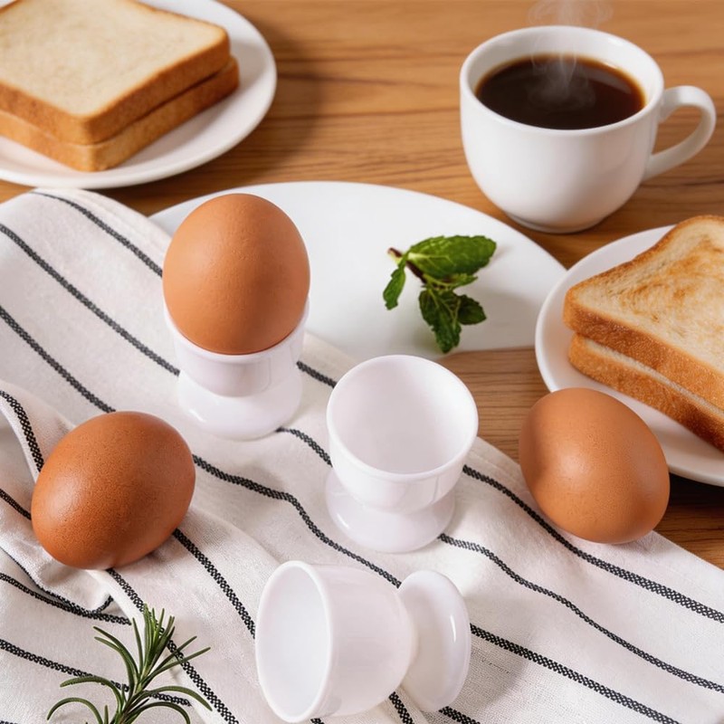 4PCS Egg Cups Reusable Plastic Eggs Cup Holder Dishwasher Safe