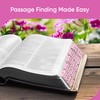 EssexWares – Candy Pink Leaves Bible Tabs for Old and