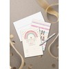 Pink Rainbow Birthday Party Invitations - Boho Rainbow Party Supplies