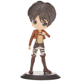 Banpresto Attack On Titan - Qposket - Eren Yeager A - Figurine 14 cm, Black, One Size