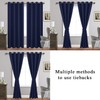 JIUZHEN Blackout Curtains with Tiebacks - Thermal Insulated, Light Blocking