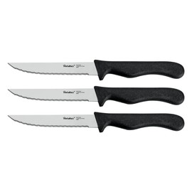 Metaltex 258113 – Set of 3 Steak Knives, Stainless Steel, 11 cm