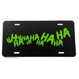 Own The Ave Inc. Hahaha Joker Funny Joke Why So Serious Evil Auto License Plate Cover