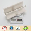 BGL Double Toilet Paper Holder with Shelf White Stainless Steel