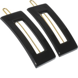 Camila Paris CP3874 French Hair Barrette Slides Clips for Women, Set of 2 Girls Side Slide-in Clip, Hair Accessories for Women. Strong Hold No Slip Grip Fashion Durable and Styling, Made in France