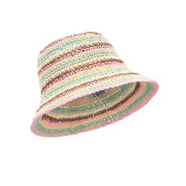 Zylioo Large Summer Bucket Hats for Big Heads, Sun Protection Straw Sun Hat Beach Packable