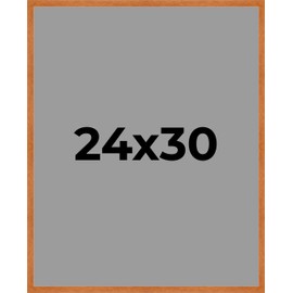 Honey Pecan 24x30 Large Shadow Box Display Wooden Frame with Silver Acid-Free Backing UV Acrylic & Hanging Hardware - with 3/4" Usable Depth - Great Jersey Frame Display Case Shadowbox