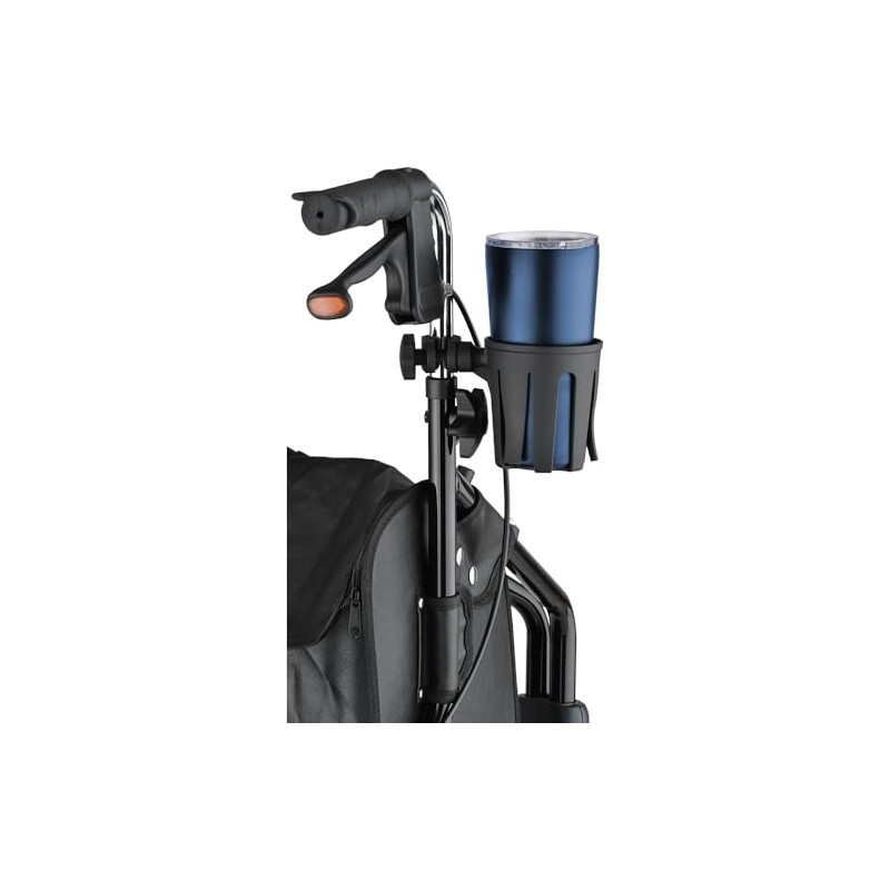 NOVA Cup Holder for Walkers with Round Narrow Tubing –