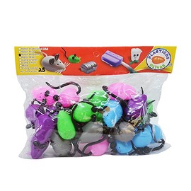 Estuche para diente o extracción en forma de Ratón. Raton Tamaño Mediano varios colores 25pzas