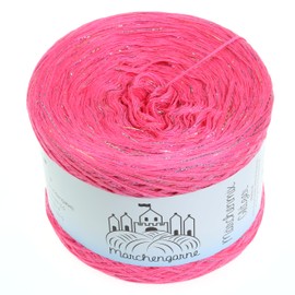 Bobbel Wool Plain + Multicoloured Glitter 300 g - 1140 m 4x Colour Gradient Yarn Size Knitting Wool Crochet (Candy Multicoloured Glitter)