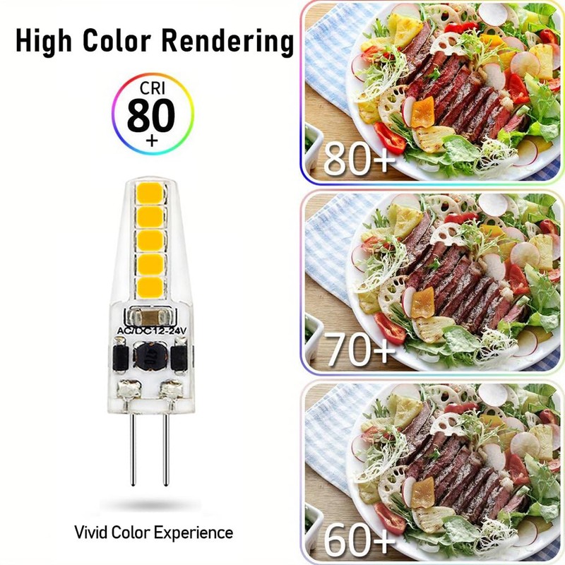 Geminilite G4 LED Bulb 12V Dimmable 2W=20W Halogen Warm White