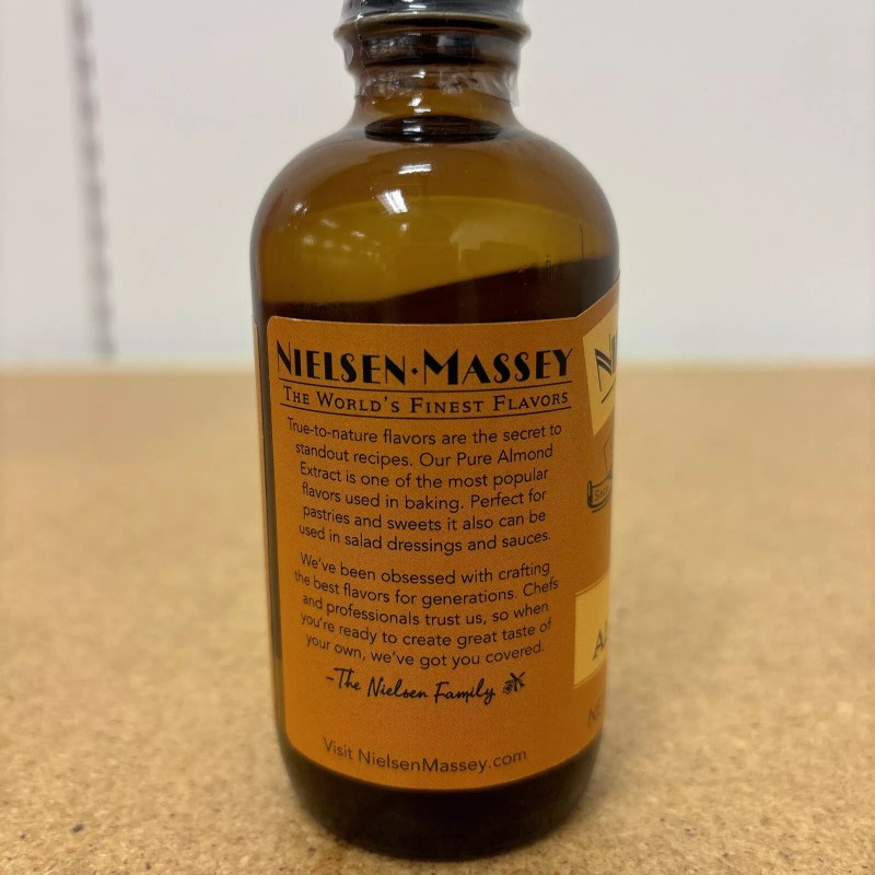 Nielsen-Massey Pure Almond Extract, 4oz BB 05/2025
