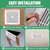 1-Piece (9"x9"Inches) Bathroom Exhaust Fan Cover with Spring, Square Ceiling