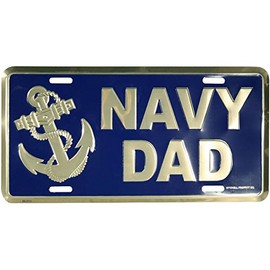 Honor Country Navy Dad License Plate