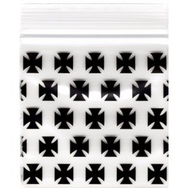 Apple Baggies 2020 100 ct Mini ZIPPER Bags PRINTED Design 2" X 2"(CHOPPER)