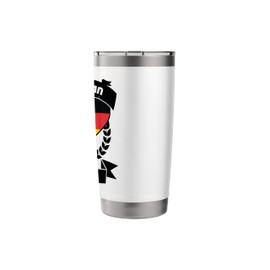 German American Hearts USA Flag Germany Flag Stainless Steel Insulated Tumbler